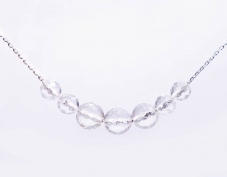 Shine On! natural rock crystal necklace